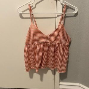 Cotton On Red & White striped tank with tied bow in back.